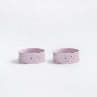 Nouveau bol pour animaux de compagnie Party 14cm Lot de 2 Lilas