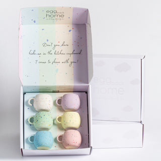 New Party Ball Mug 90ml - Mix 6 Pieces - Egg Back Home