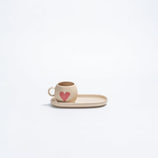 Cozy Hearts Coffee For Two Stoneware Limited Edition