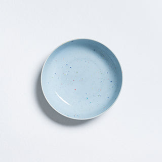 Nouvelle assiette à pâtes de fête 21cm bleu doux