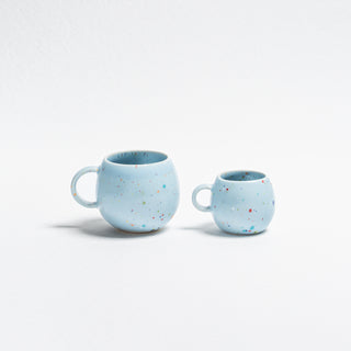 Nouvelle tasse à boule de fête 90ml bleu doux