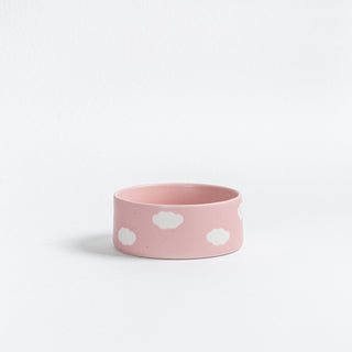 Bol pour animaux en grès Pink Cloud 16,5cm Ensemble de 2 pièces
