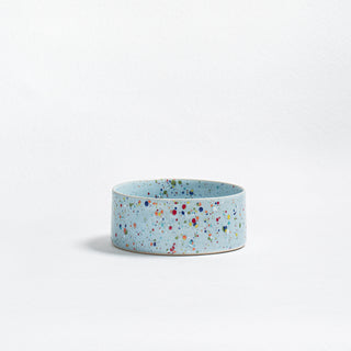 Nouveau bol pour animaux en faïence Party 16,5cm lot de 2 pièces bleu doux