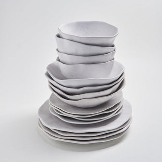 Nature Shape White Bread Plate 16cm - Egg Back Home