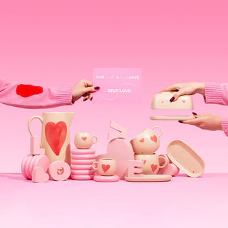 Cozy Hearts Stoneware Mini Tray Limited Edition