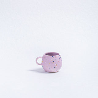 New Party Set 2 Espresso Mug + 2 Mini Tray - Lilac - Egg Back Home