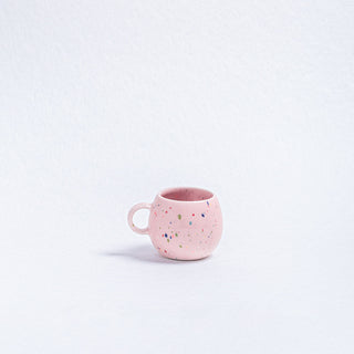 New Party Set 2 Espresso Mug + 2 Mini Tray - Pink - Egg Back Home