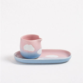 Verseur en céramique pour pot à lait pour servir la crème et le lait - Utilisation sur table et en cuisine