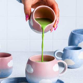 Verseur en céramique pour pot à lait pour servir la crème et le lait - Utilisation sur table et en cuisine