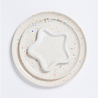 New Party Bread Plate 17cm White
