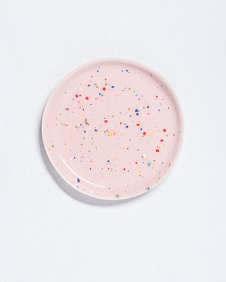 New Party Bread Plate 17cm Pink