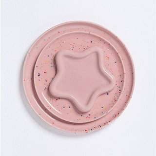 Nouvelle assiette à pain Party 17cm rose