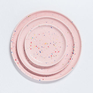 Nouvelle assiette à pain Party 17cm rose