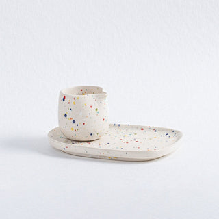 Verseur en céramique pour pot à lait pour servir la crème et le lait - Utilisation sur table et en cuisine