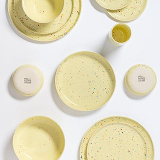 Nowy Niski Talerz do Makaronu 23cm Żółty