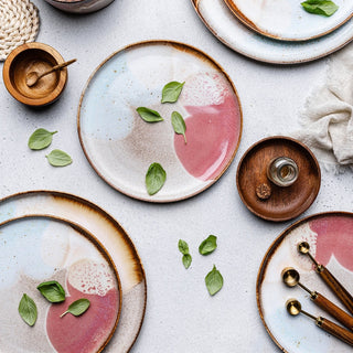 Assiette à salade glace fondante 22cm