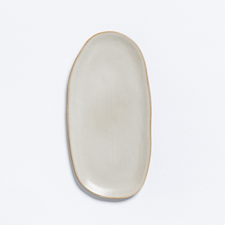 Terra Porcelanic Stoneware Oval Tray 34,5cm - Egg Back Home