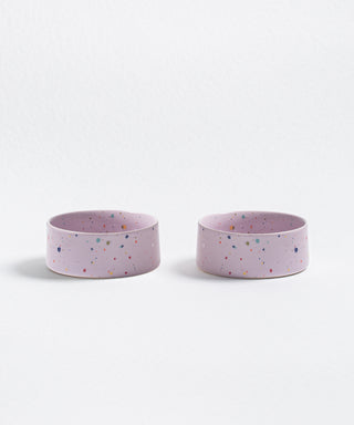New Party Pet Bowl 14cm Set 2 Lilac