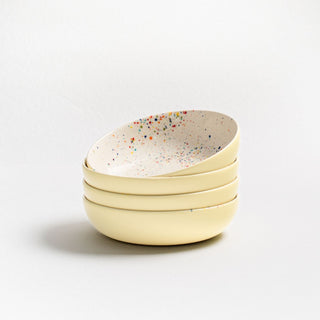 Breeze Party In Stoneware Pasta Plate 21cm Yellow