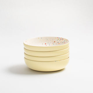 Breeze Party In Stoneware Pasta Plate 21cm Yellow