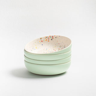 Breeze Party In Stoneware Pasta Plate 21cm Green