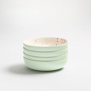 Breeze Party In Stoneware Pasta Plate 21cm Green
