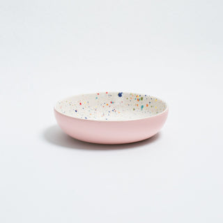 Breeze Party In Stoneware Pasta Plate 21cm Pink