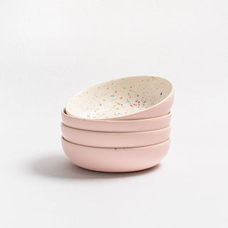 Breeze Party In Stoneware Pasta Plate 21cm Pink