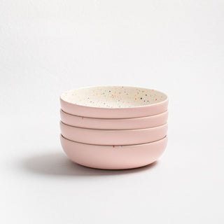 Breeze Party In Stoneware Pasta Plate 21cm Pink