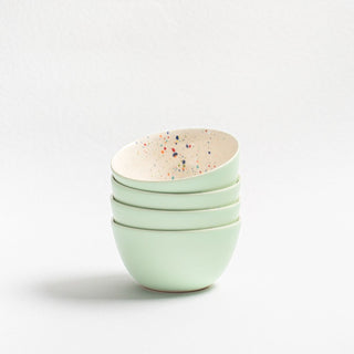 Breeze Party In Stoneware Bowl 16cm Green