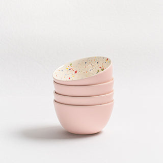 Breeze Party In Stoneware Bowl 16cm Pink