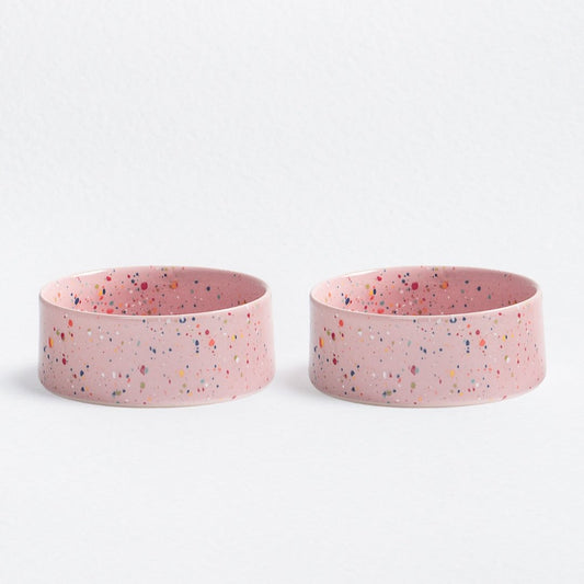 New Party Pet Bowl 16,5cm Set 2 Pink