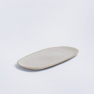 Terra Porcelanic Stoneware Oval Tray 34,5cm - Egg Back Home