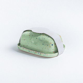 New Party Butter Dish Green - Egg Back Home