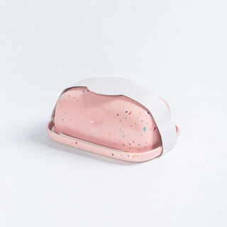 New Party Butter Dish Pink - Egg Back Home