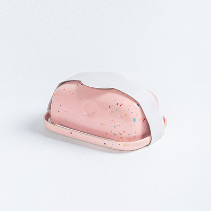 New Party Butter Dish Pink