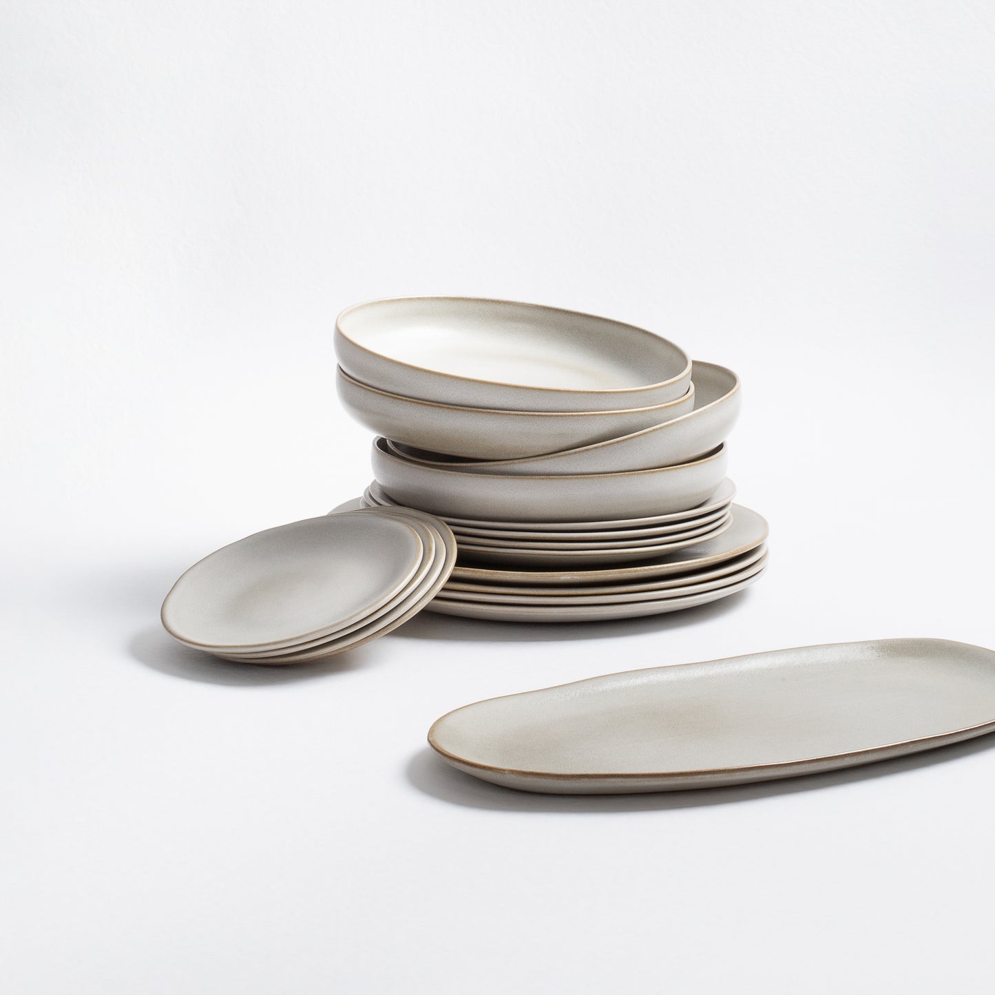 Assiette à salade en grès cérame Terra Porcelanic 23 cm