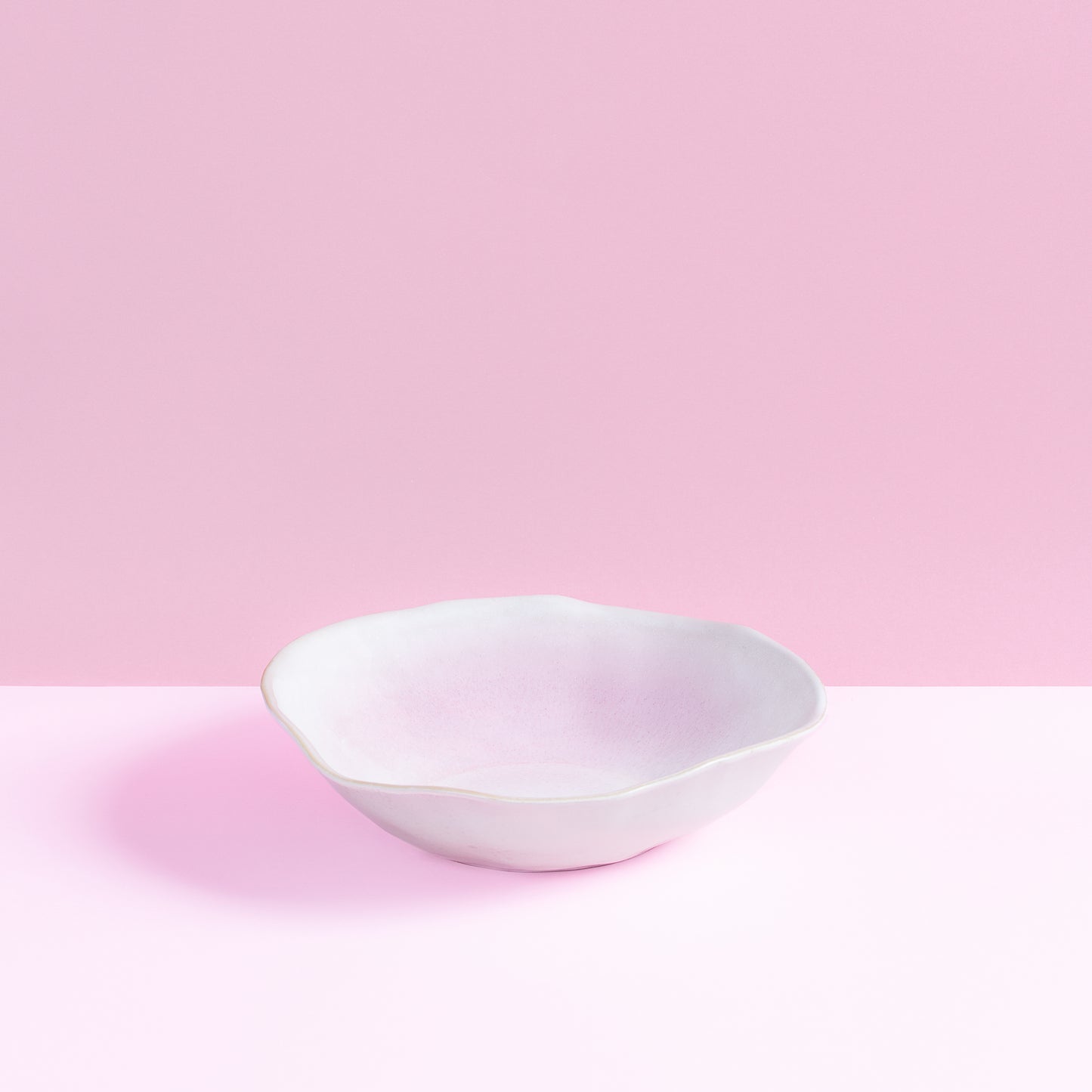 Nature Shape Light Pink Pasta Plate 21cm