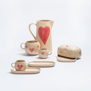 Cozy Hearts Stoneware Espresso Koffiebeker Bal 90ml Limited Edition