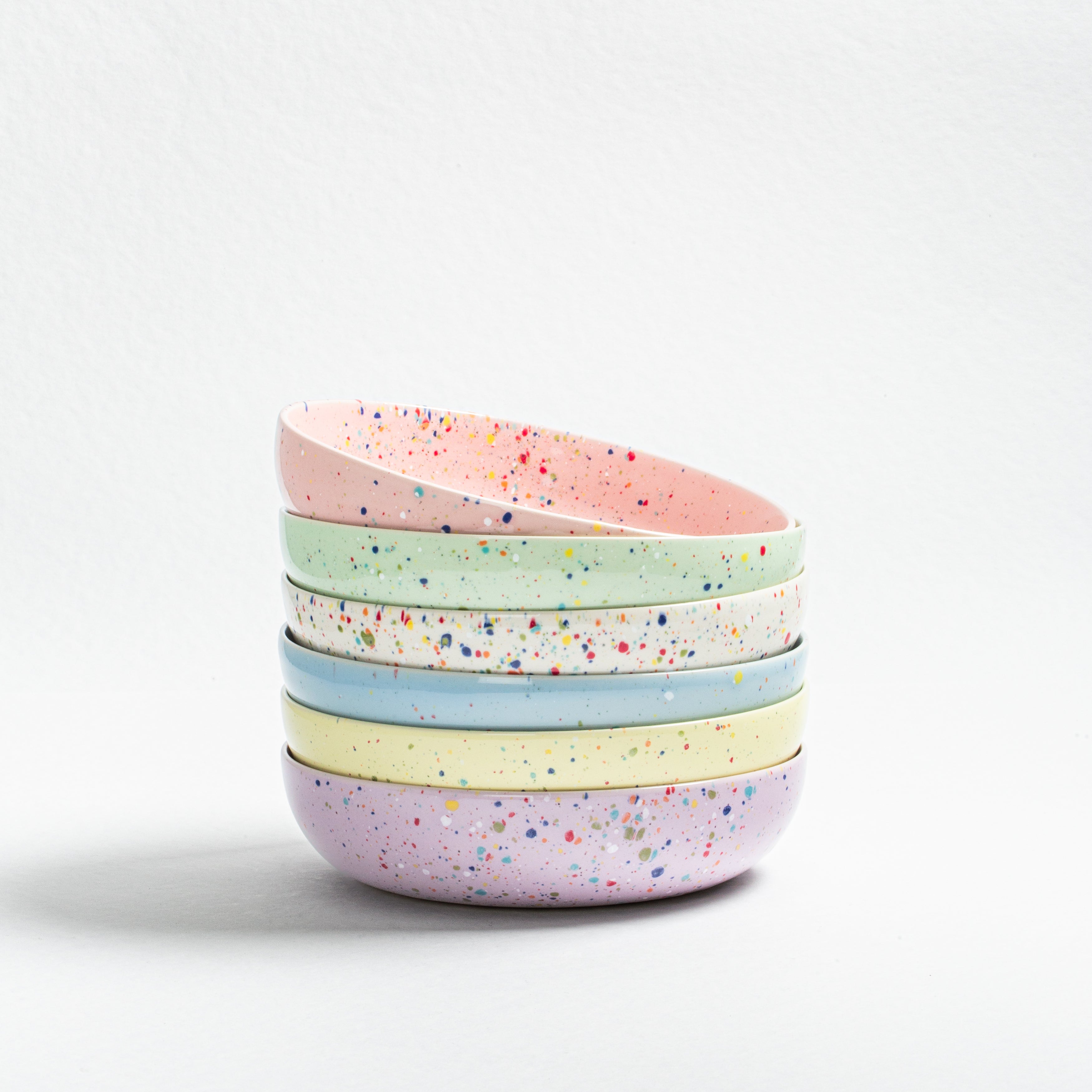 New Party Pasta Plate 21cm Mix 6 Pieces