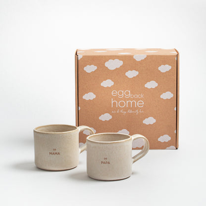 Sand Storm 2 Mugs Set Mama & Papa Collection - Egg Back Home