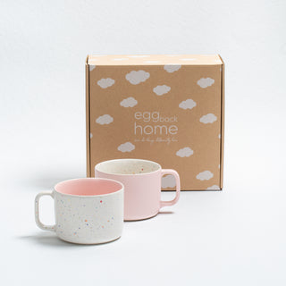 Breeze Party In/Out Stoneware Duo Set Mug 450ml Pink