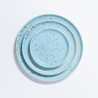 New Party Salad Plate 22cm Blue - Egg Back Home