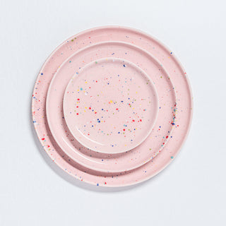 New Party Salad Plate 22cm Pink - Egg Back Home