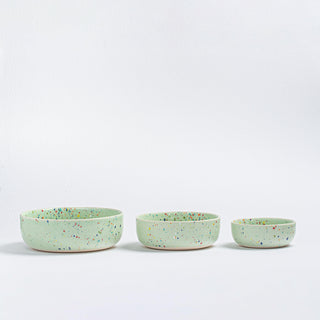 New Party Bowl Trilogy Set 3 pieces Green - Egg Back Home