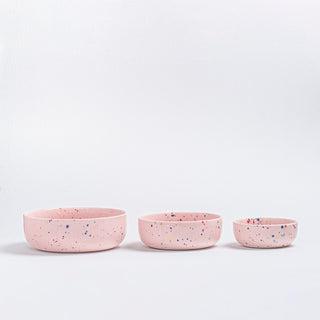 New Party Bowl Trilogy Set 3 pieces Pink - Egg Back Home