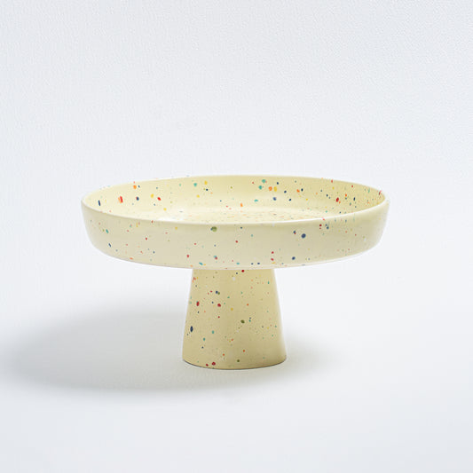 New Party Cake Stand 28cm Yellow