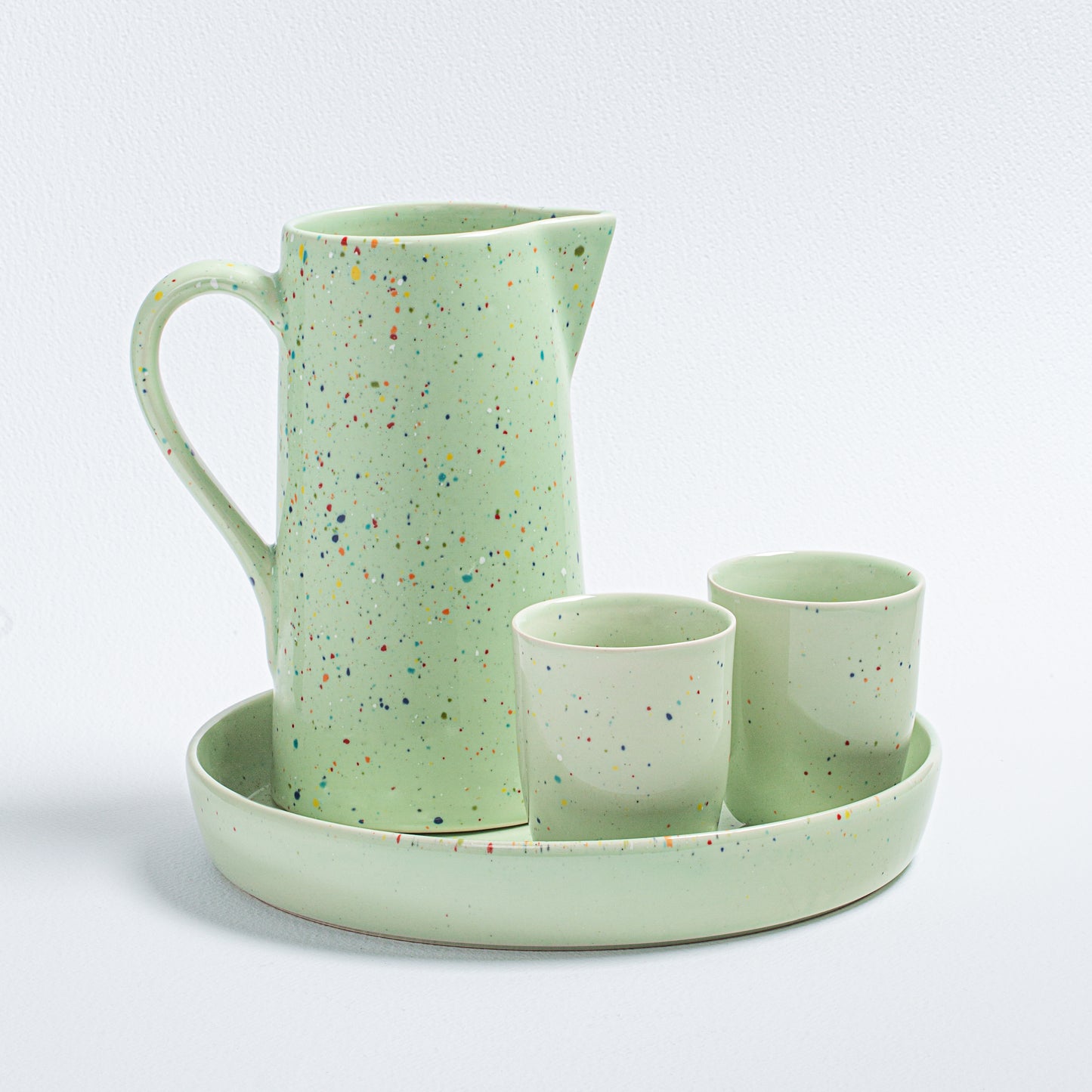 Green Pitcher 1.7L | Green Stoneware Pitcher | Egg Back Home