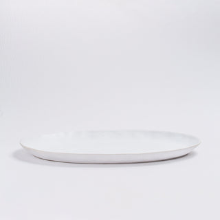 Nature Shape White Oval Serving Platter 38cm - Egg Back Home