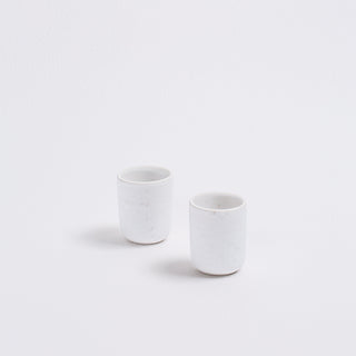 Nature Shape White Espresso Coffee Cup 50ml - Egg Back Home